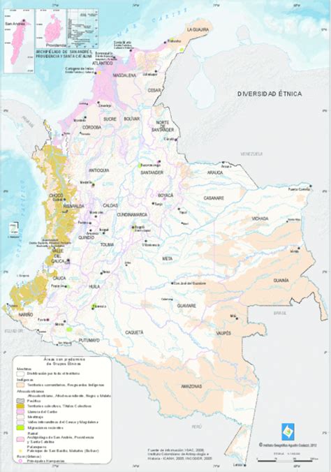 Mapa Temático De Colombia Para Niños