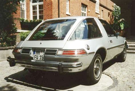 The pacer is described as the car of the 70's and states that (paraphrasing). : AMC Pacer 1979 Silver edition mit 6 Liter V8-Motor ...