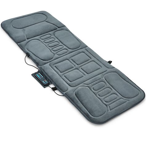 foldable massage mat full body massager w heat and 10 vibration motors