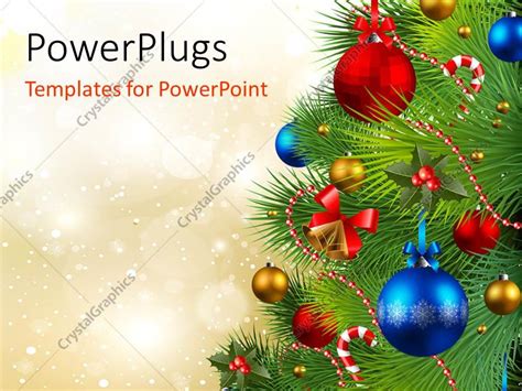 Powerpoint Template The Celebration Of Christmas By Arranging The