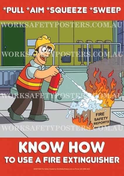 Fire Safety Posters Australia Full Colour Workplace Safety Posters