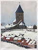 Old Aker Church 1881 - Edvard Munch Paintings