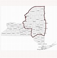 Map Of Upstate New York Counties | Cities And Towns Map