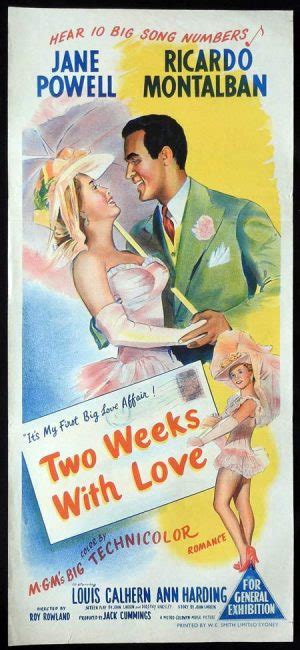 Two Weeks With Love Original Daybill Movie Poster Jane Powell Ricardo