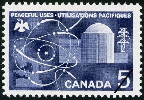 Stamp Peaceful Uses Canada Peaceful Uses Of Atomic Energy Mica