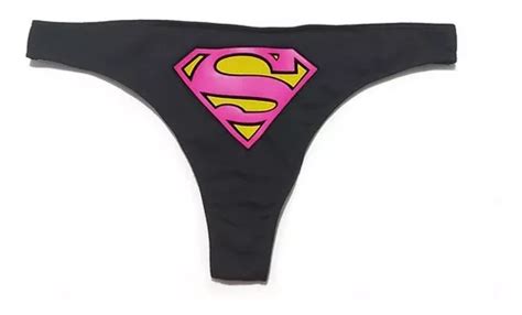 lenceria sexy supergirl superman batman panties pack 2 pieza