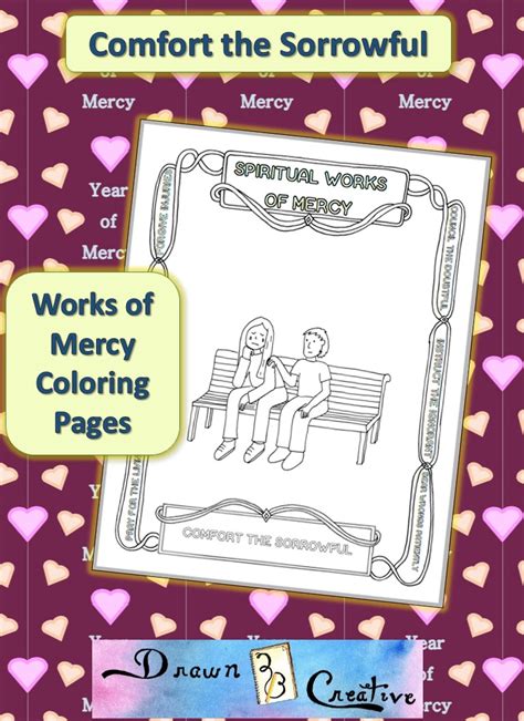 Spiritual Works Of Mercy Coloring Pages Comfort The Sorrowful