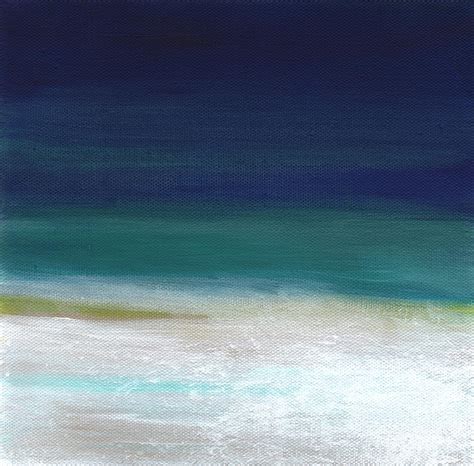 Surf And Sky Abstract Beach Painting Painting By Linda Woods