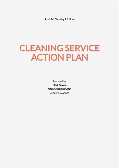 Commercial Cleaning Business Plan Template