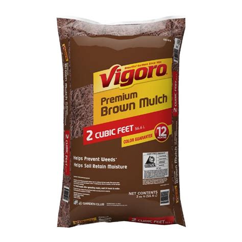 Vigoro 2 Cu Ft Bagged Brown Mulch 52050196 The Home Depot Brown