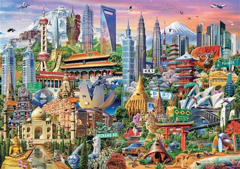 We have created the best jigsaw puzzle game for kids as much realistic as it can be. ASIA LANDMARKS 1500 PIECE JIGSAW PUZZLE - EDUCA (17979)