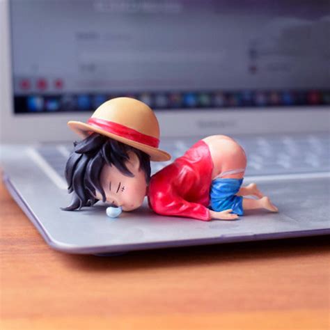 6cm Anime One Piece Figure Funny Sleeping Luffy Chopper Sanji Roronoa
