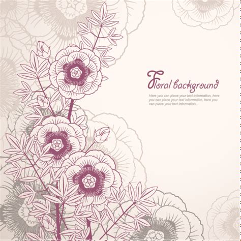 Elegant Floral Background 17420 Free Eps Download 4 Vector