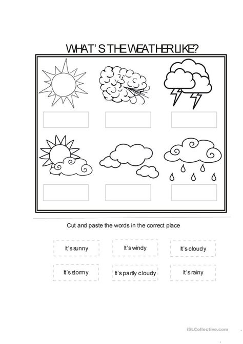 Weather conditions worksheet - Free ESL printable worksheets made by