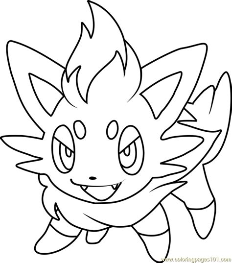 Zorua Coloring Pages At Free Printable Colorings