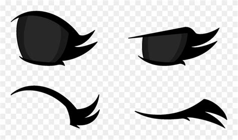 Anime Eye Assets By Coulden2017dx Anime Eyes Closed Png Clipart