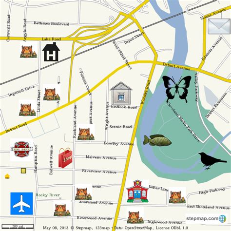 Stepmap Fake City Map Landkarte Für World