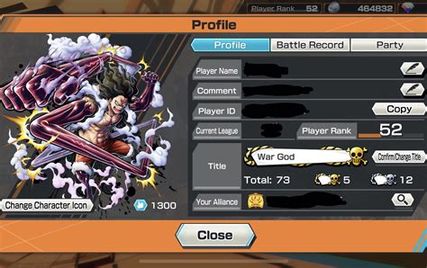 One Piece Bounty Rush Opbr Rank 52 Top Tier Account Video Gaming