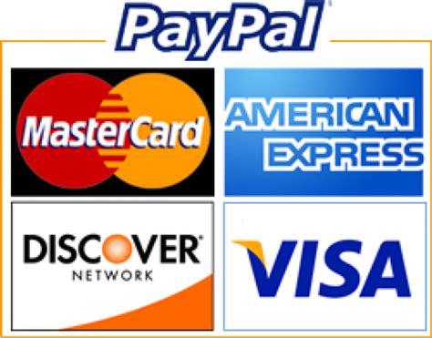 Download Hd Download Visa Mastercard Discover American Express Credit Cards Accepted Paypal