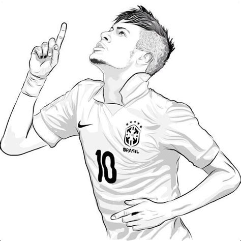 Brazil neymar | neymar jr drawing neymar jr. Coloriage Neymar - Dessin Facile Couleur