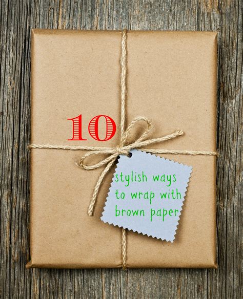 There's something nostalgic and lovely about presents wrapped in that's why today i wanted to pop in and share four simple brown paper gift wrap ideas that'll spruce up your holiday gift giving this season. 10 Stylish ways to wrap Christmas gifts with brown paper ...