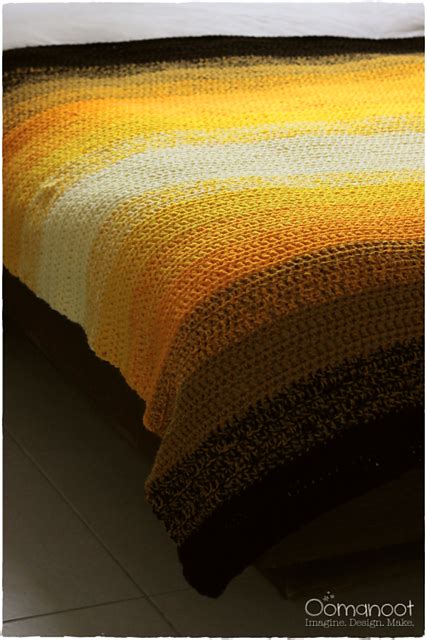 Ombre Afghan Pattern By Rina Artstain Crochet For Beginners Blanket