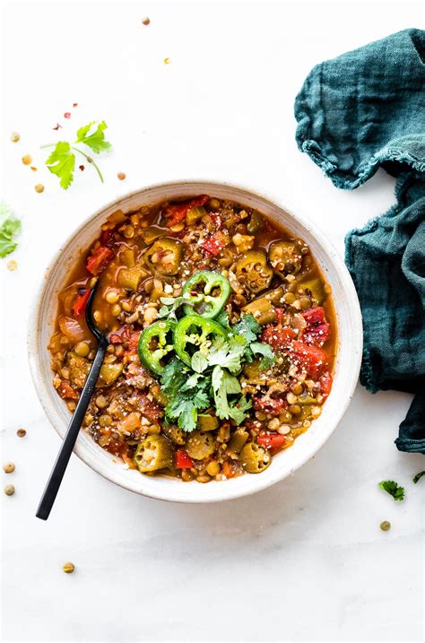 Vegetarian Okra Gumbo Recipe With Kidney Beans Vegetarian Recipes