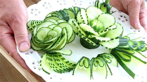 Italypaul Art In Fruit And Vegetable Carving Lessons Cucumber Show