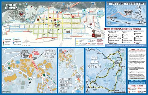 Maps Town Mountain Village And Ski Trails In 2020
