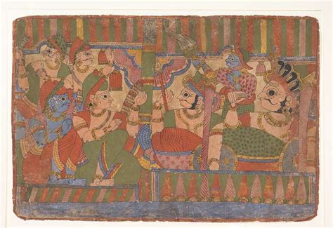Council Of Heroes Page From A Dispersed Mahabharata Great Descendants