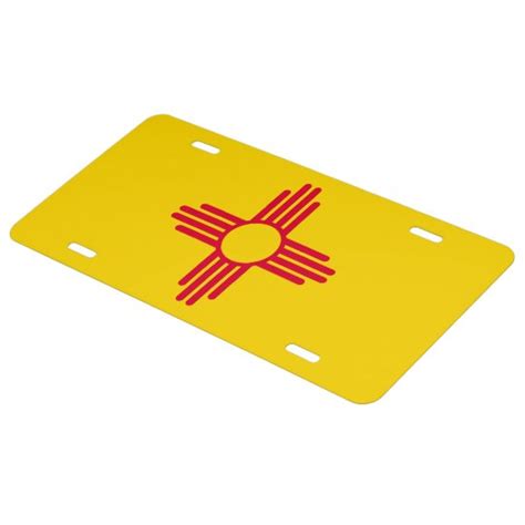New Mexico State Flag Design Decor License Plate