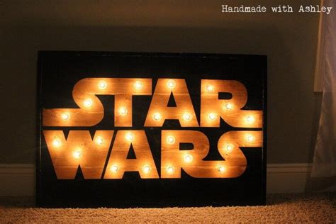Diy Star Wars Marquee Wall Art Tutorial Handmade With Ashley Star