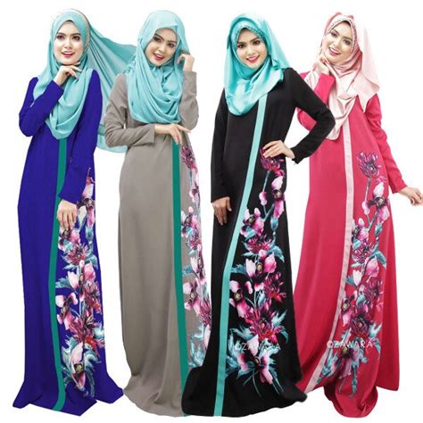 M Xl 3d Printing Flower Muslim Dress Women Islamic Clothing Arab Robes