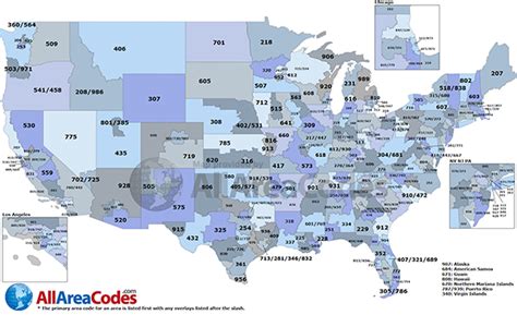Area Codes In Usa Map Gabbi Joannes