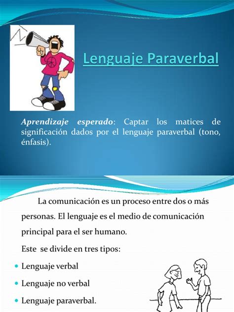 Lenguaje Paraverbal Comunicación No Verbal Comunicación Prueba