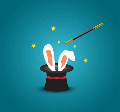 Magic Hat With Rabbit Earsmagic Trick With Rabbit Ears Appear From The