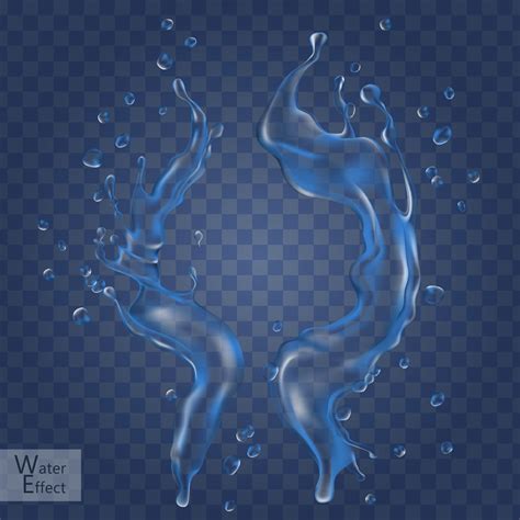 Water Flow Elements Can Be Used As Special Effect Transparent