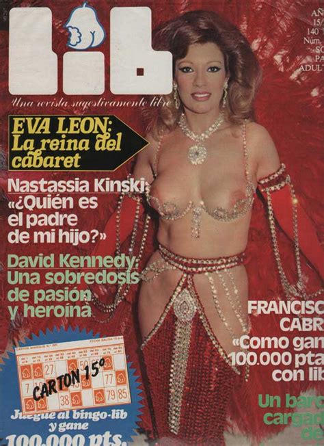 La sugestiva y libre revista erótica LIB Eva Leon La reina del cabaret