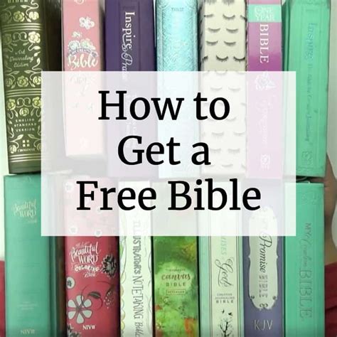 Free Bibles 10 Ways To Obtain A Free Copy Of The Holy Bible Bible