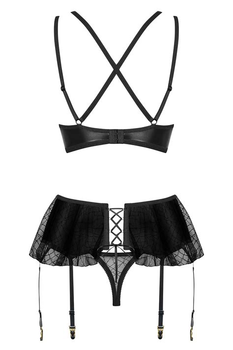 obsessive sexy lace lingerie set 859 seg 1 black