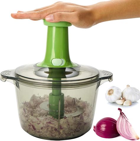 Brieftons Express Food Chopper Large 85 Cup Quick And Powerful Manual