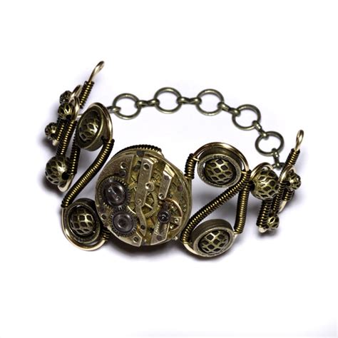 Steampunk Clockwork Bracelet By Catherinetterings On Deviantart