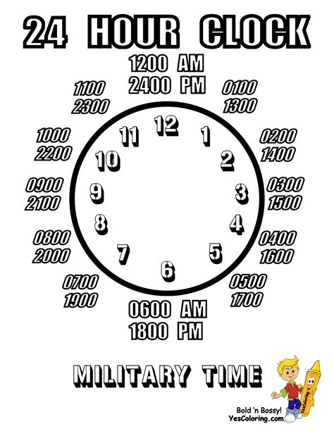 About this world clock / converter. Fearless Hours Clock Coloring | 13 Free | Clock Learning ...