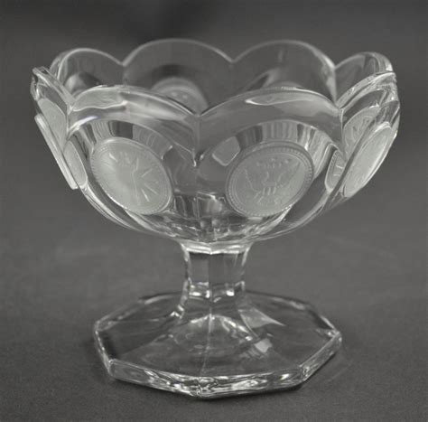 Vintage Fostoria Crystal Clear Glass Coin Jelly Compote