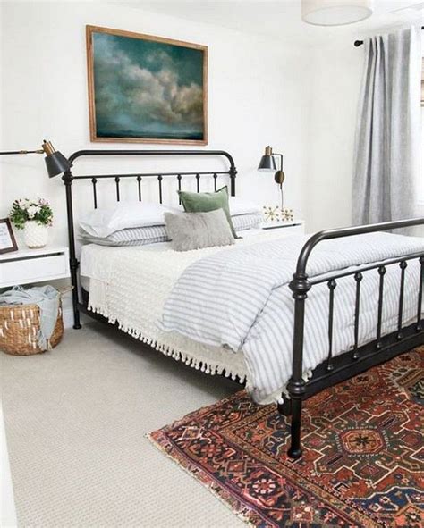 White or black, the celtic beds can bring a touch of the french. 25+ Cool Black Wrought Iron Bed Frame Designs Bedroom in ...