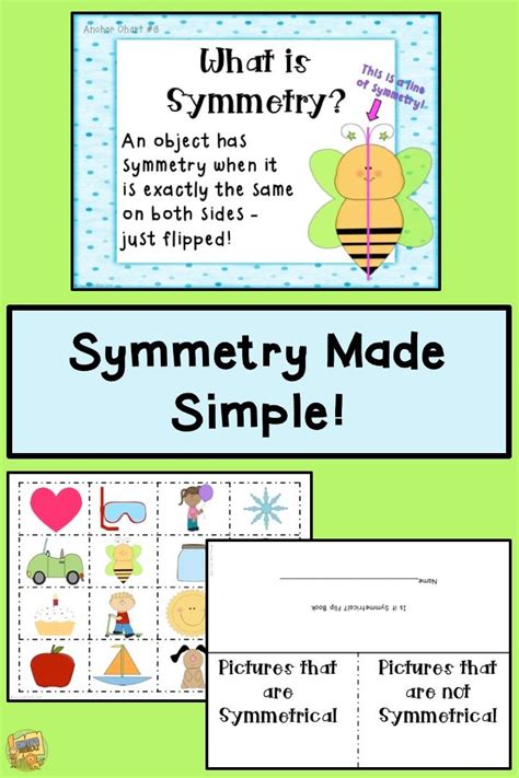 Colored wooden blocks (different shapes), a ruler scale or tape, space to play. Symmetry Made Simple - Hands On Math! 5 days of activities ...