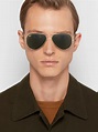 Gold Aviator Silver-Tone Sunglasses | Ray-Ban | MR PORTER