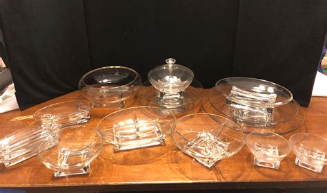 Lot 87 Vintage Hazel Atlas Mid Century Modern Glass Bowls And