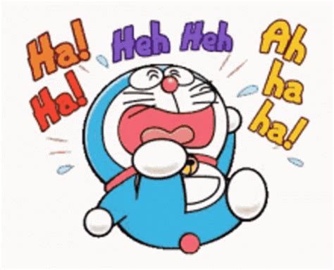 Cute Doraemon Excited Hooray Sticker 