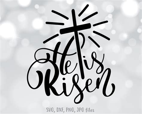 He Is Risen Svg Women Easter Svg Easter Jesus Svg Religious Etsy